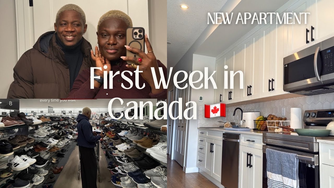 FIRST WEEK IN CANADA 🇨🇦 | WE GOT OUR DREAM APARTMENT, Grocery Shopping & Opening a Bank Setup + ID