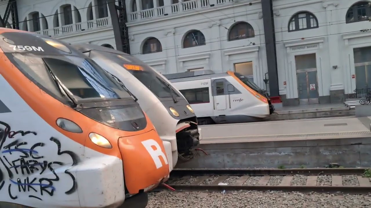 Rodalies de Catalunya: Trens per / Trenes por EDF, Passeig de Gràcia, Sants i/y Arc de Triomf