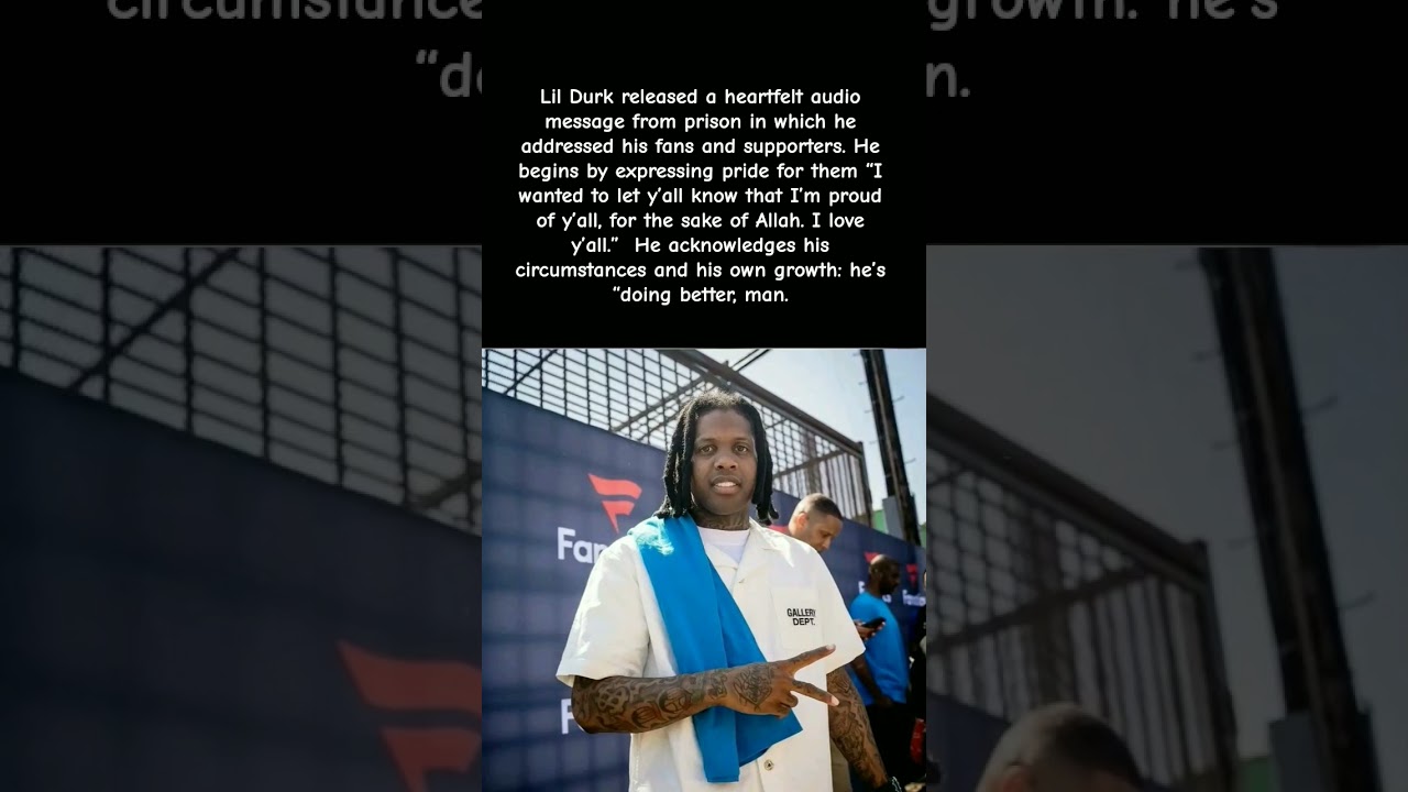Lil Durk Speaks From Prison After Turning 33&hellip; His Message Will Give You Chills#shorts