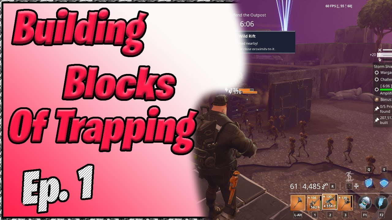 Building Blocks of Trapping! Episode 1, Building, Funneling, and Trapping (Fortnite Stw)