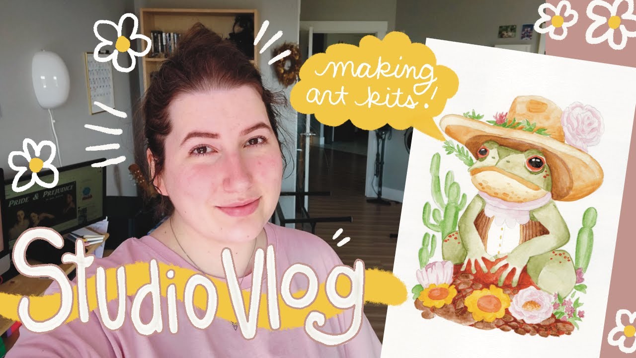 Making art kits and restocking for the market! ☼ STUDIO VLOG 01