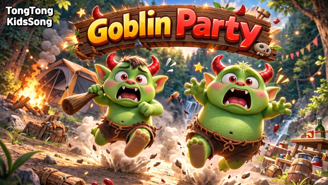 🎃 GOBLIN PARTY | Fun Korean Folklore Children's Song | Nursery Rhyme | TongTongKids song