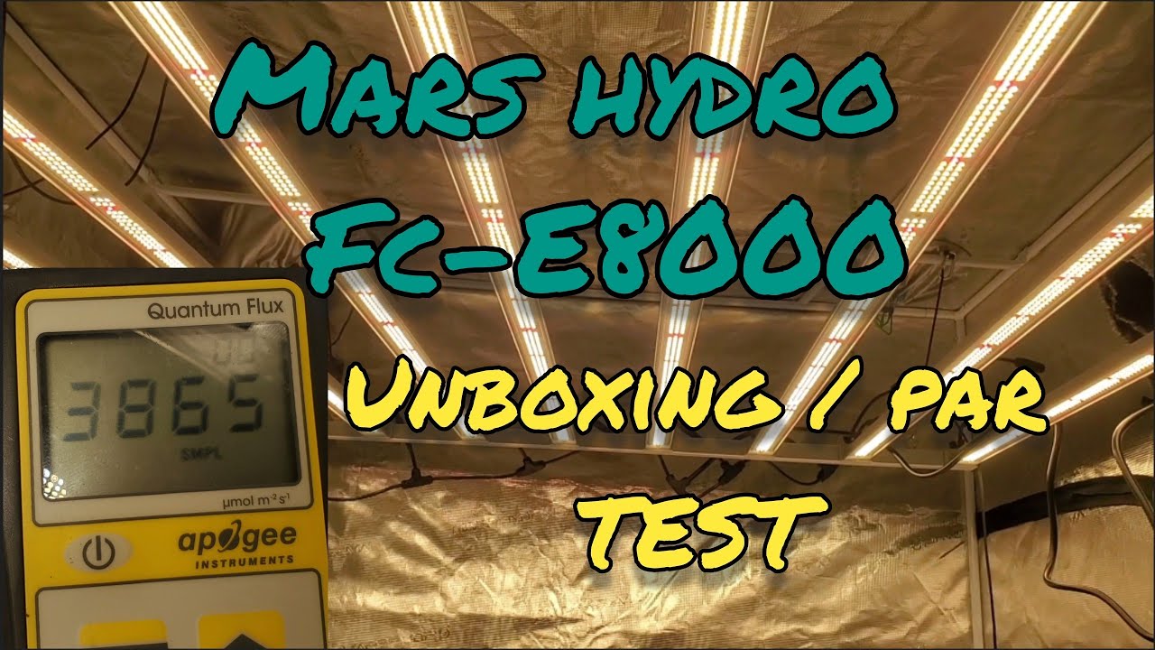 Brand New 2022 Hyper powered Mars Hydro FC-E8000,  Par Test /Review / Unboxing