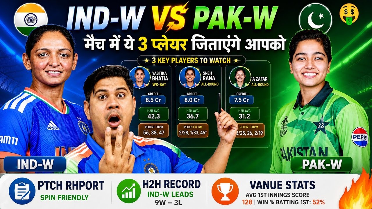 IND-W 🇮🇳 🆚 PAK-W 🇵🇰 Dream11 Prediction | 6th Match of Women's T20 World 🌎 Cup | Dream Fantasy Team 🔥