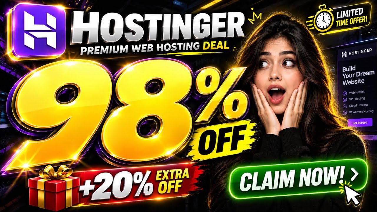 Hostinger Coupon Code 2026 ✅ Secret Deal | Hostinger Promo Code | Hostinger Discount 🔥