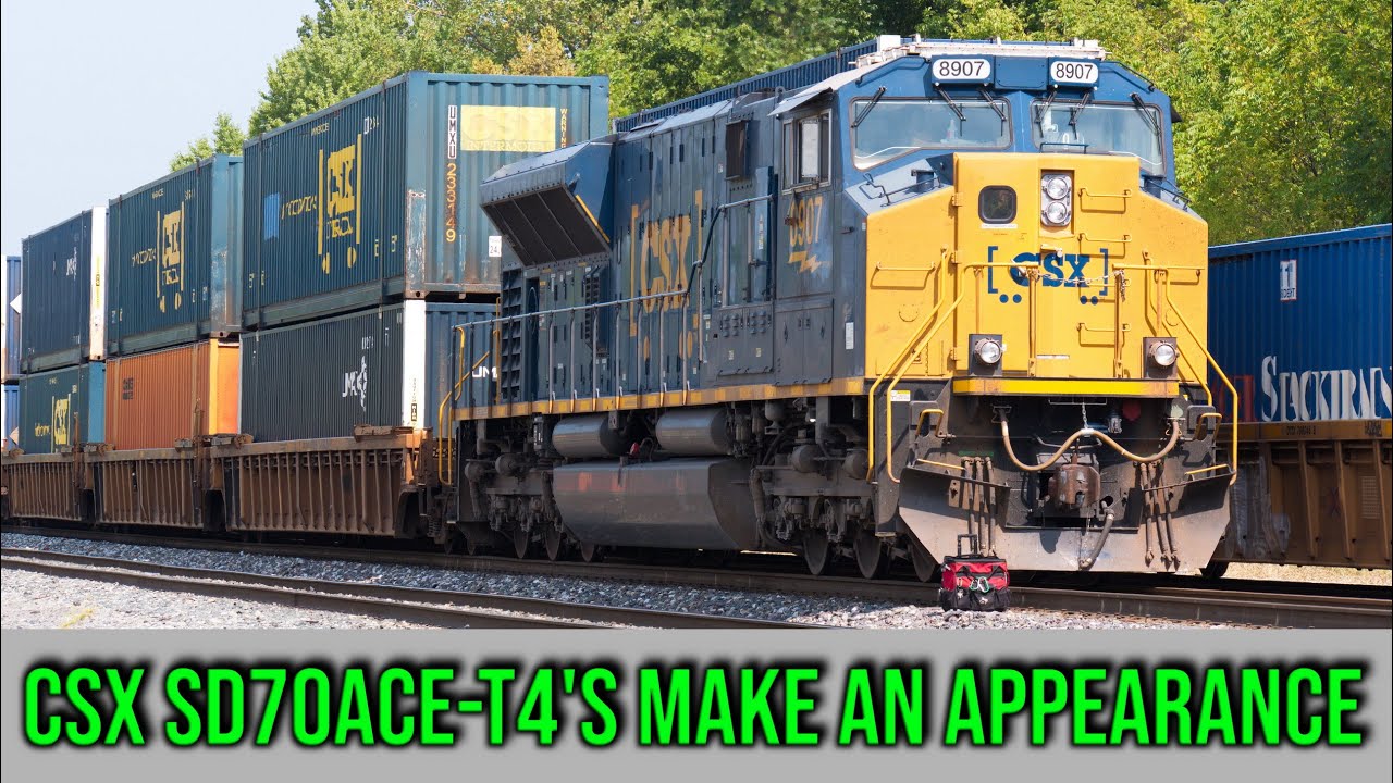 CSX SD70ACe-T4 AKA ST70AH leading Q203 | Railfanning at Lima, Botkins, and Sidney