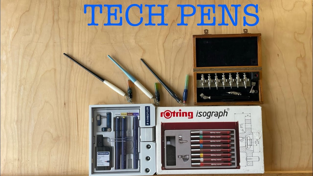 Всё о технических ручках — Rotring Isograph, Staedtler Mars Matic, Keuffel & Esser Leroy