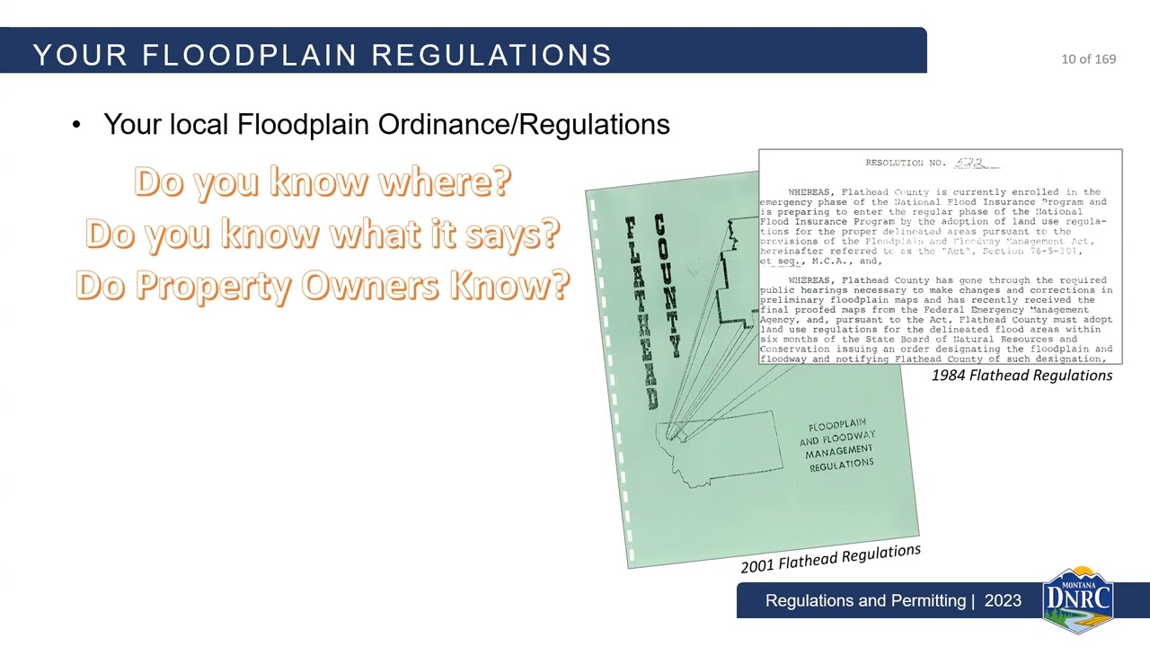 FEMA 480 - Unit 7 - Floodplain Bootcamp April 19, 2024