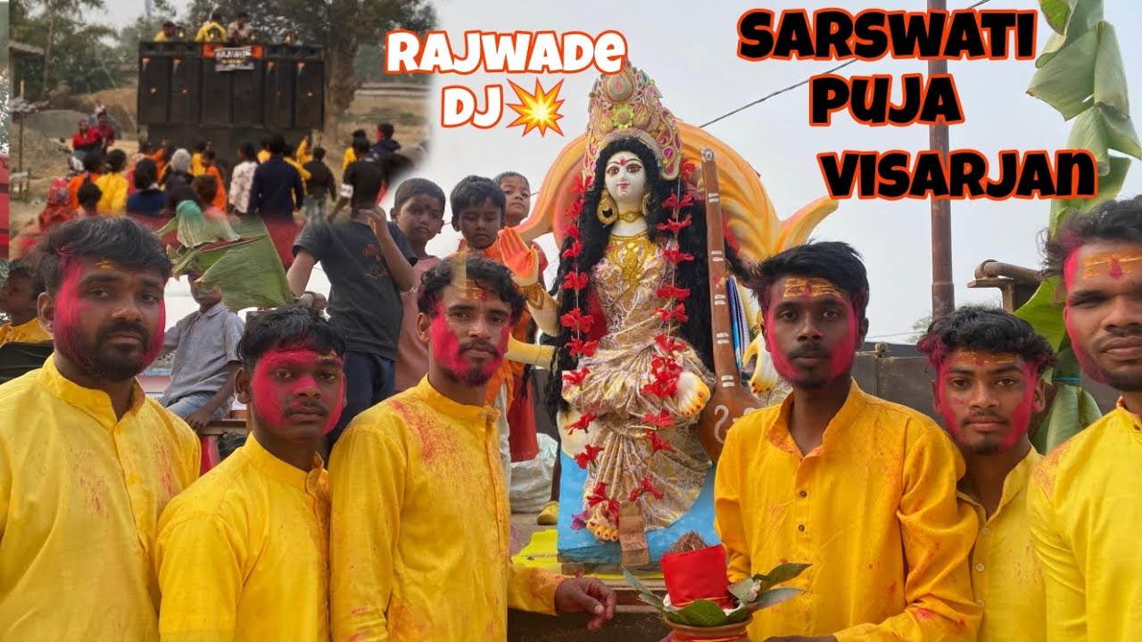 Full Crowd sarswati visarjan माहौल 📍pandri rajwade dj on top💥