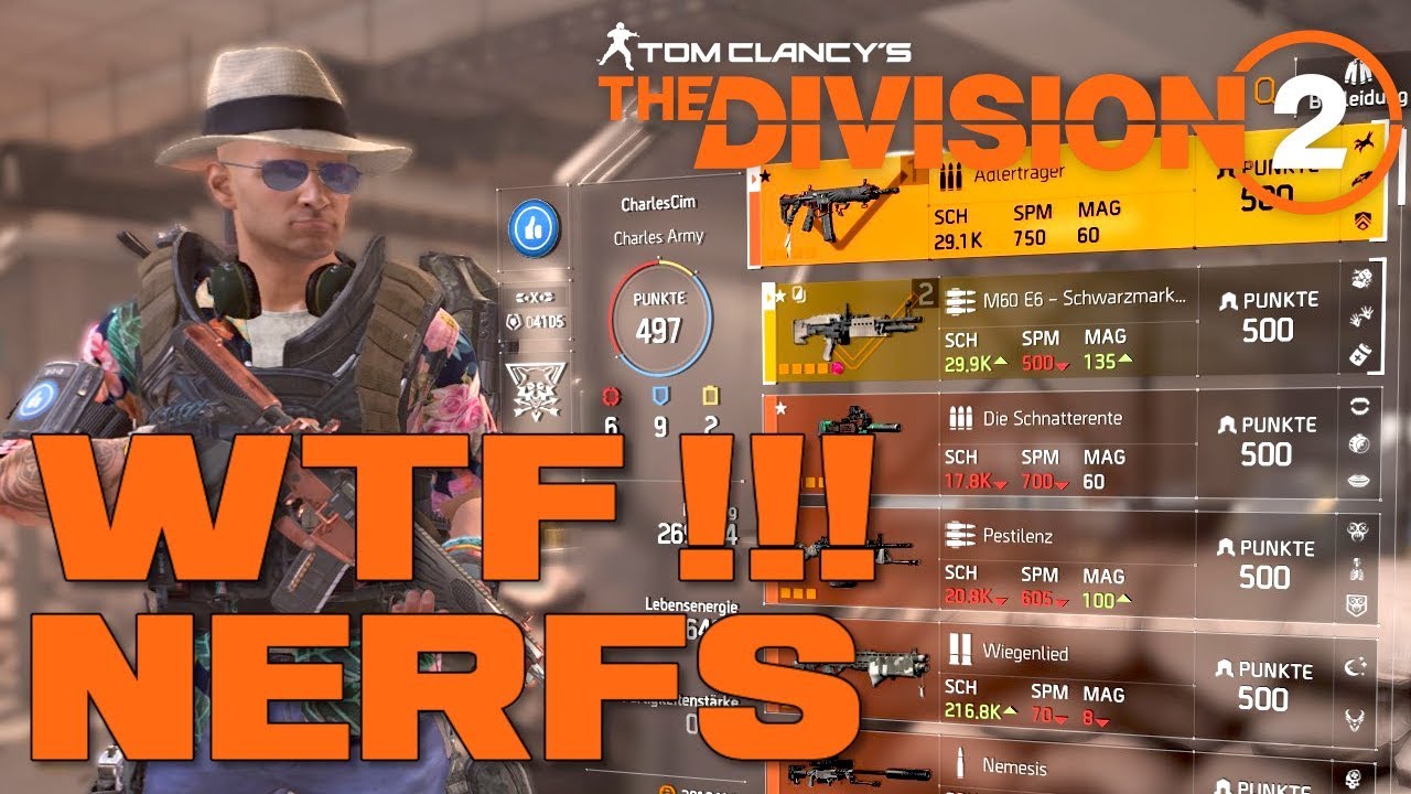 The Division 2 WTF !! Eagle Bearer Nerf / Adlertr&auml;ger Nerf Comparison