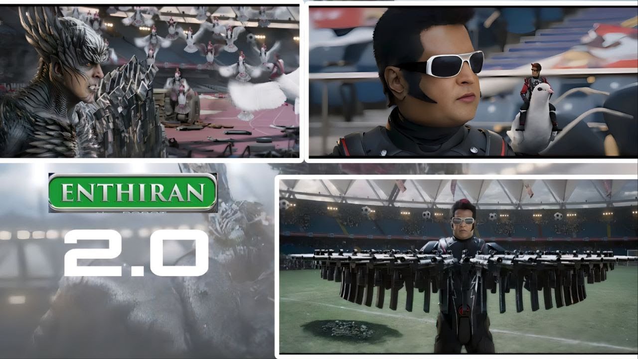 Robot 2.0 Climax Fight Scene | rajini, akshay Kumar | robot 2.O full movie scenes | #moviescenes
