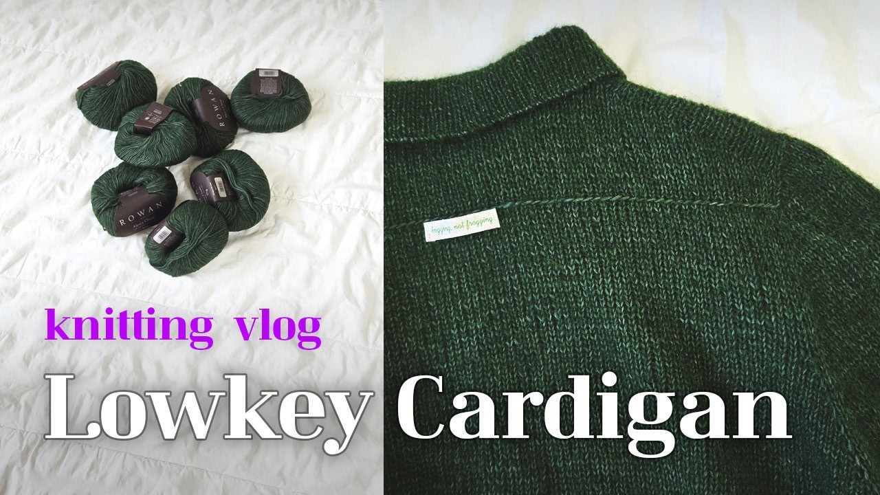 [뜨개로그] 제 주변은 요즘 다 이거 뜨더라구요😊  | Lowkey Cardigan (sub)