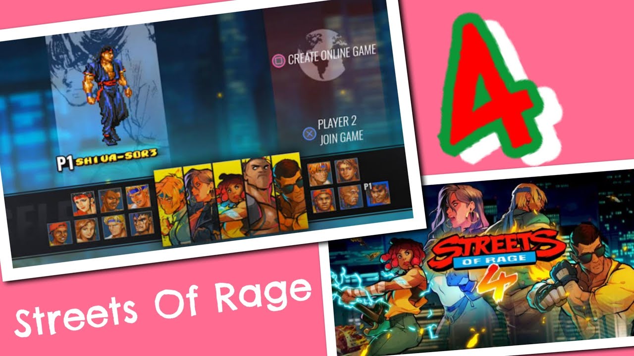 Street Of Rage 4 Unlock all Players