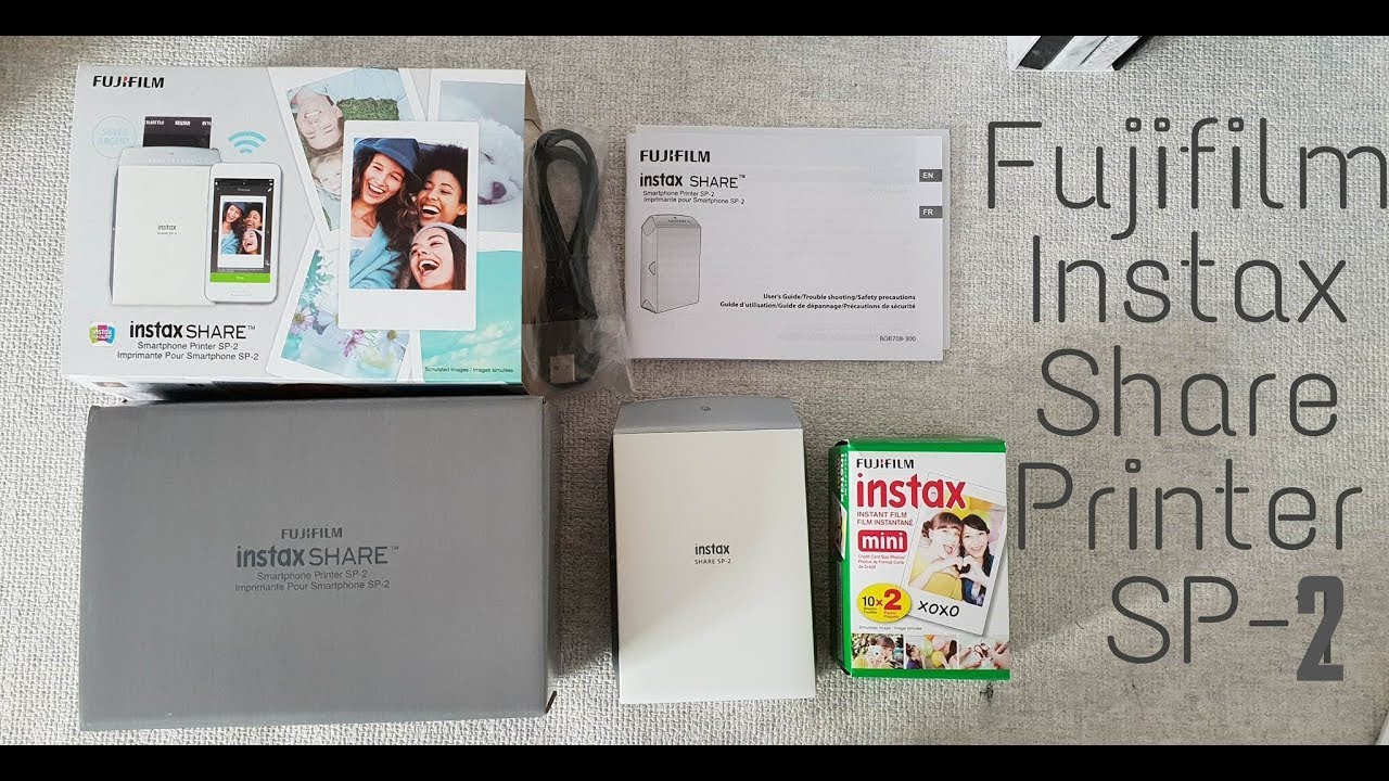 Fujifilm instax Share Printer SP-2 (silver) unboxing