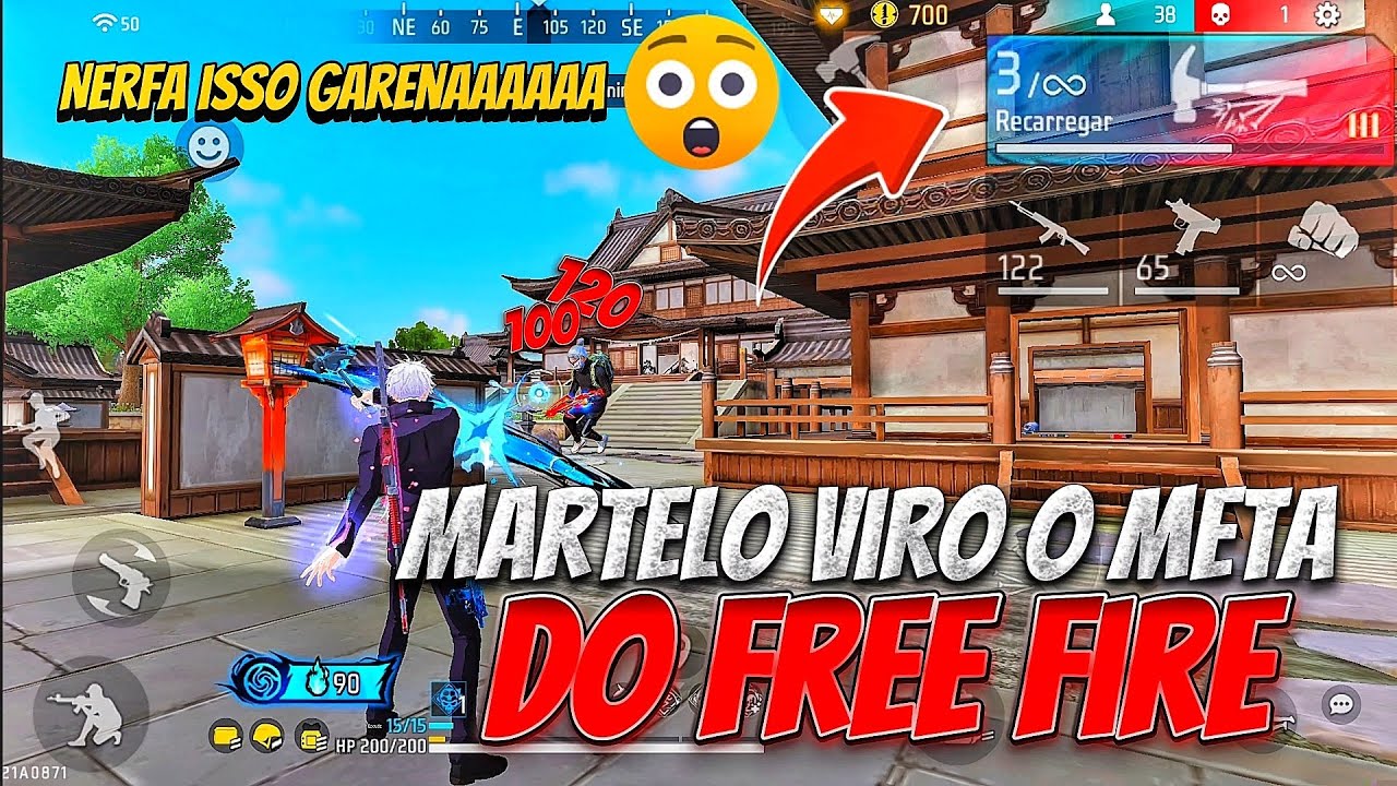 ESSE MARTELO VAI DESTRUIR O FREE FIRE 😱☠️