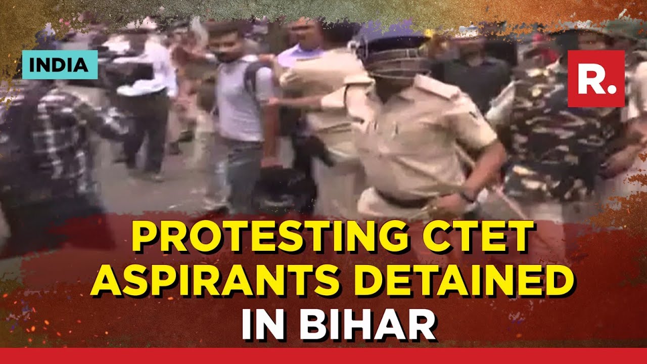 Bihar Police Lathicharge CTET Aspirants Protesting Against Nitish Govt In Patna