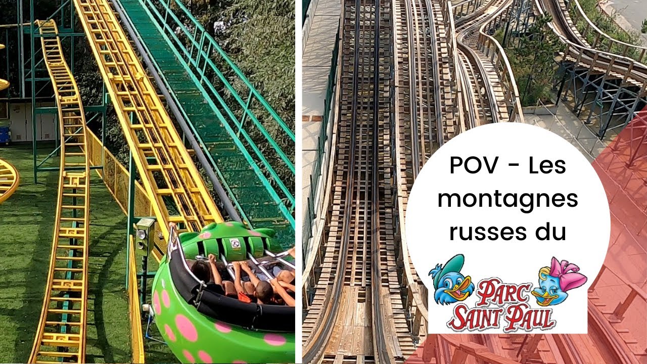 POV des montagnes russes du Parc Saint Paul, Beauvais