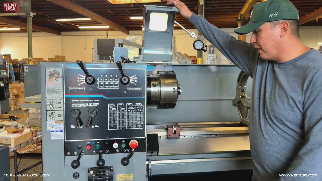 KENT USA MLX 2060 Manual Precision Lathe Quick Start Guide