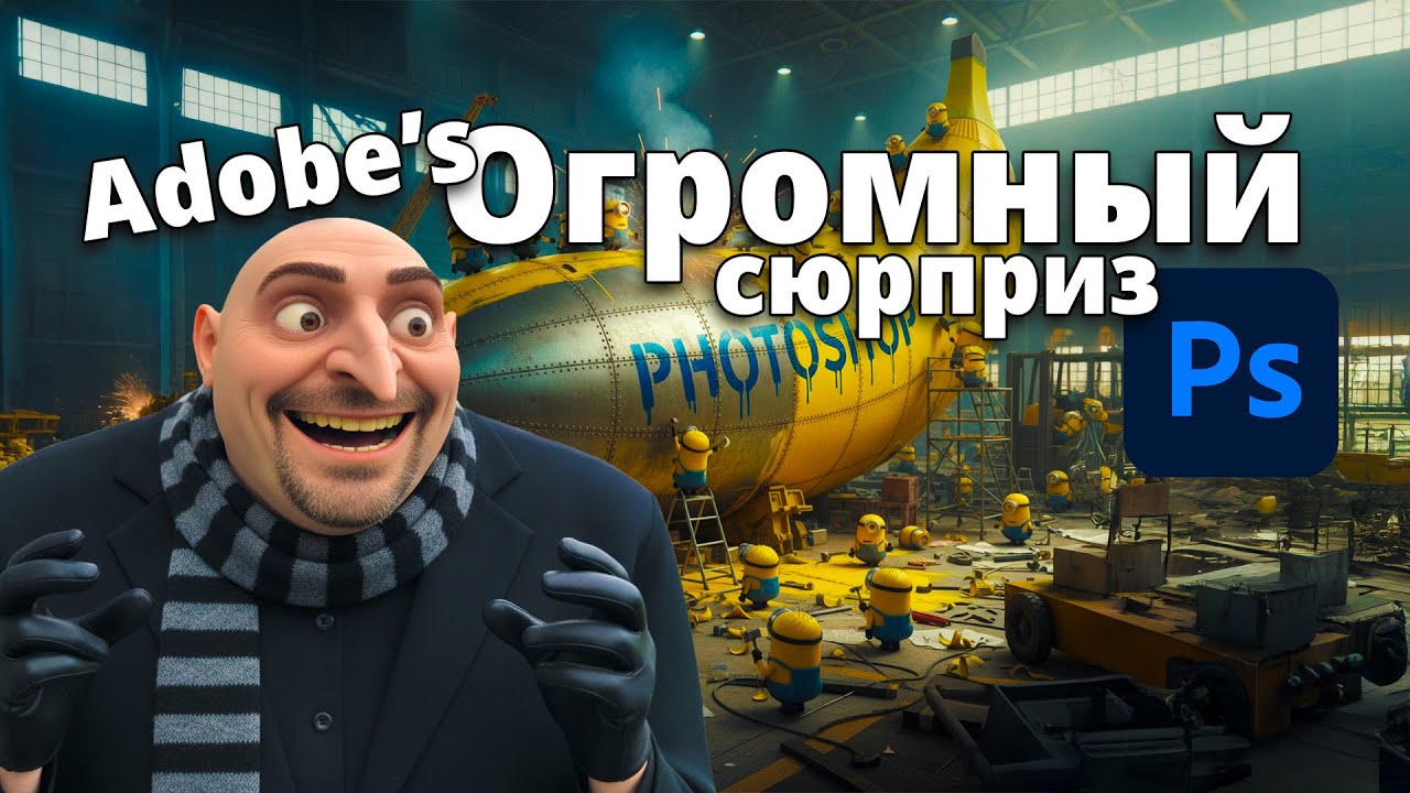 Photoshop Beta теперь с Nano Banana и FLX Context &mdash; встроенный ИИ прямо в Photoshop!