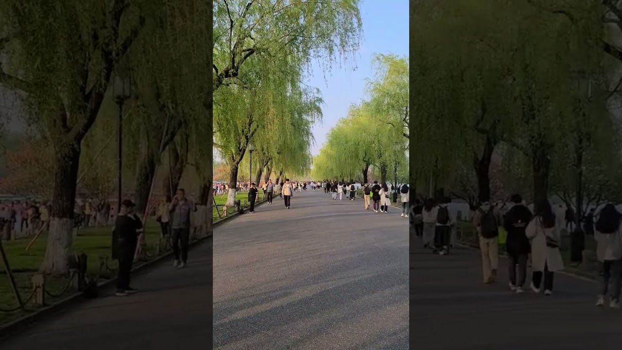 Amazing view of Hangzhou XiHu Bai Di