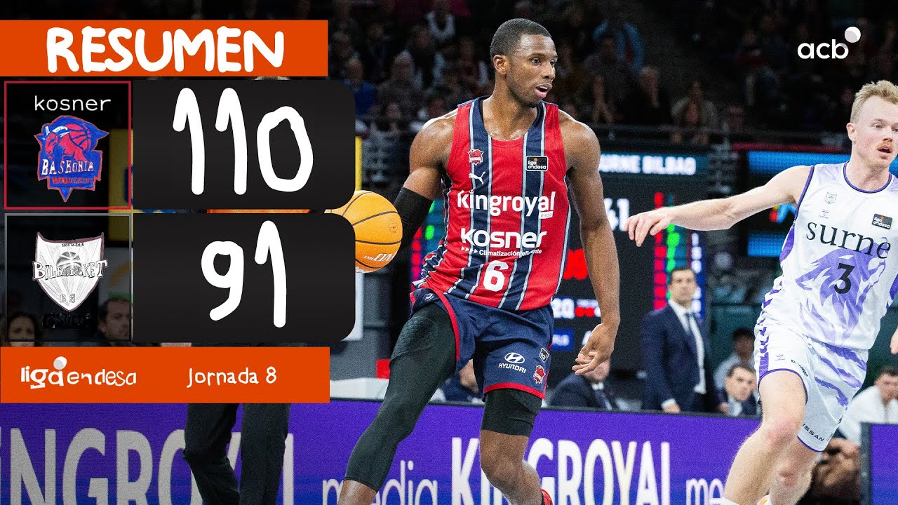 Kosner Baskonia - Surne Bilbao (110-91) RESUMEN | Liga Endesa 2025-26
