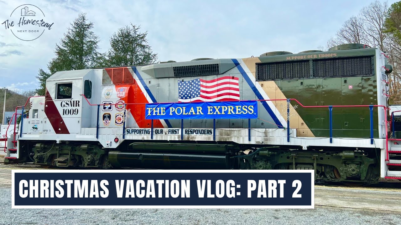 🚂 HOP ON THE POLAR EXPRESS: Christmas Vacation Part 2 Bryson City, NC