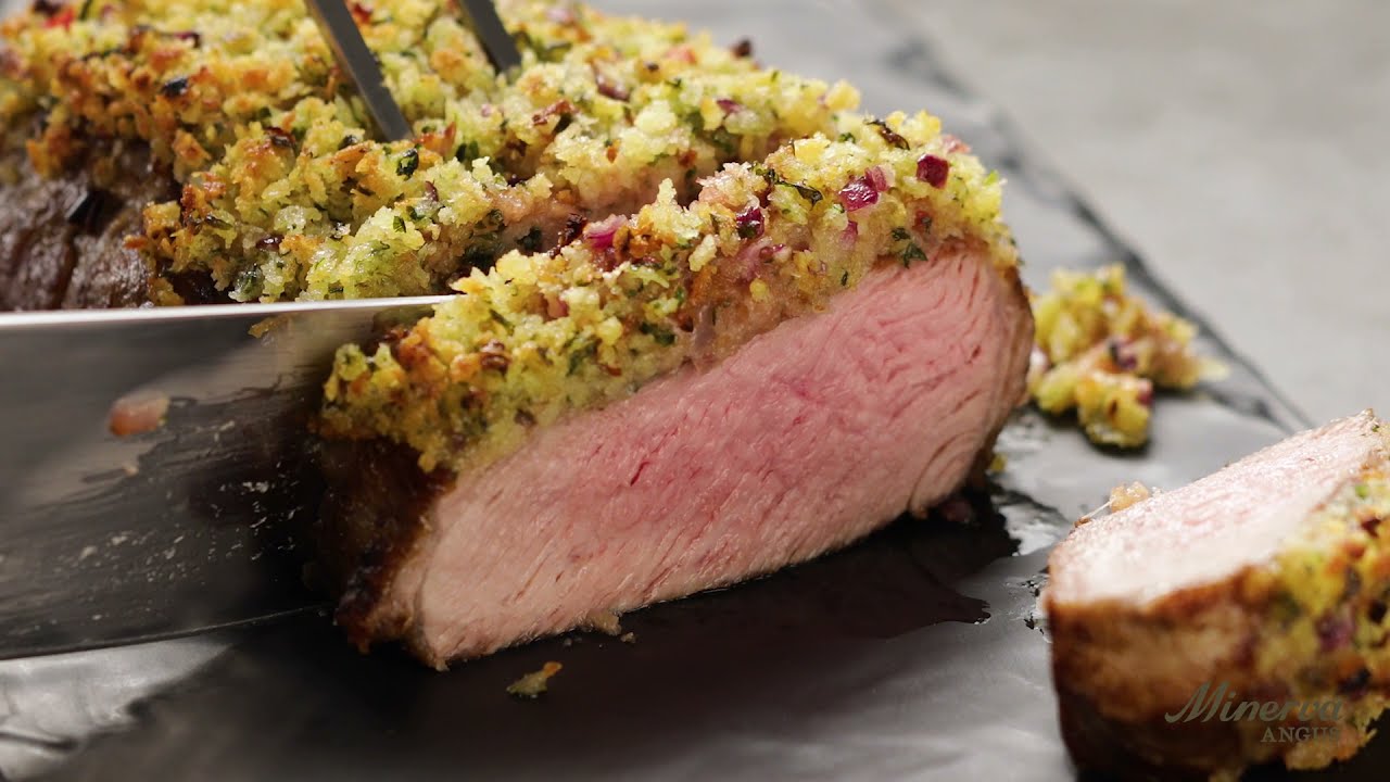 RECEITA PRÁTICA DE BIFE ANCHO COM CROSTA DE ERVAS