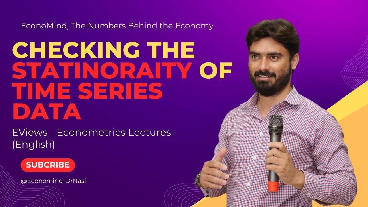 Stationarity of time series data | Econometrics | EViews | Stationarity explained
