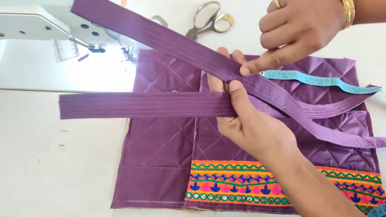 Fancy shoulder bag making in hindi !!