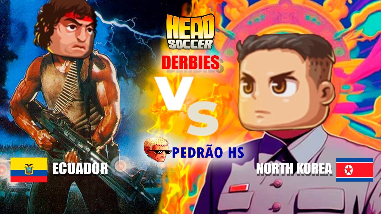 Head Soccer: DERBIES | Rambo (ECUADOR) vs. Kim Jong-Un (NORTH KOREA) | WEAPONS WAR | PEDRÃO HS