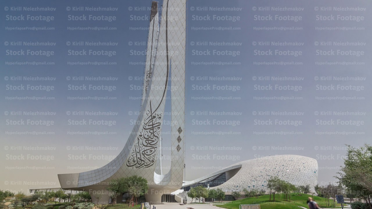 View of the Education City Complex timelapse hyperlapse launched by the Qatar Foundation in Doha.