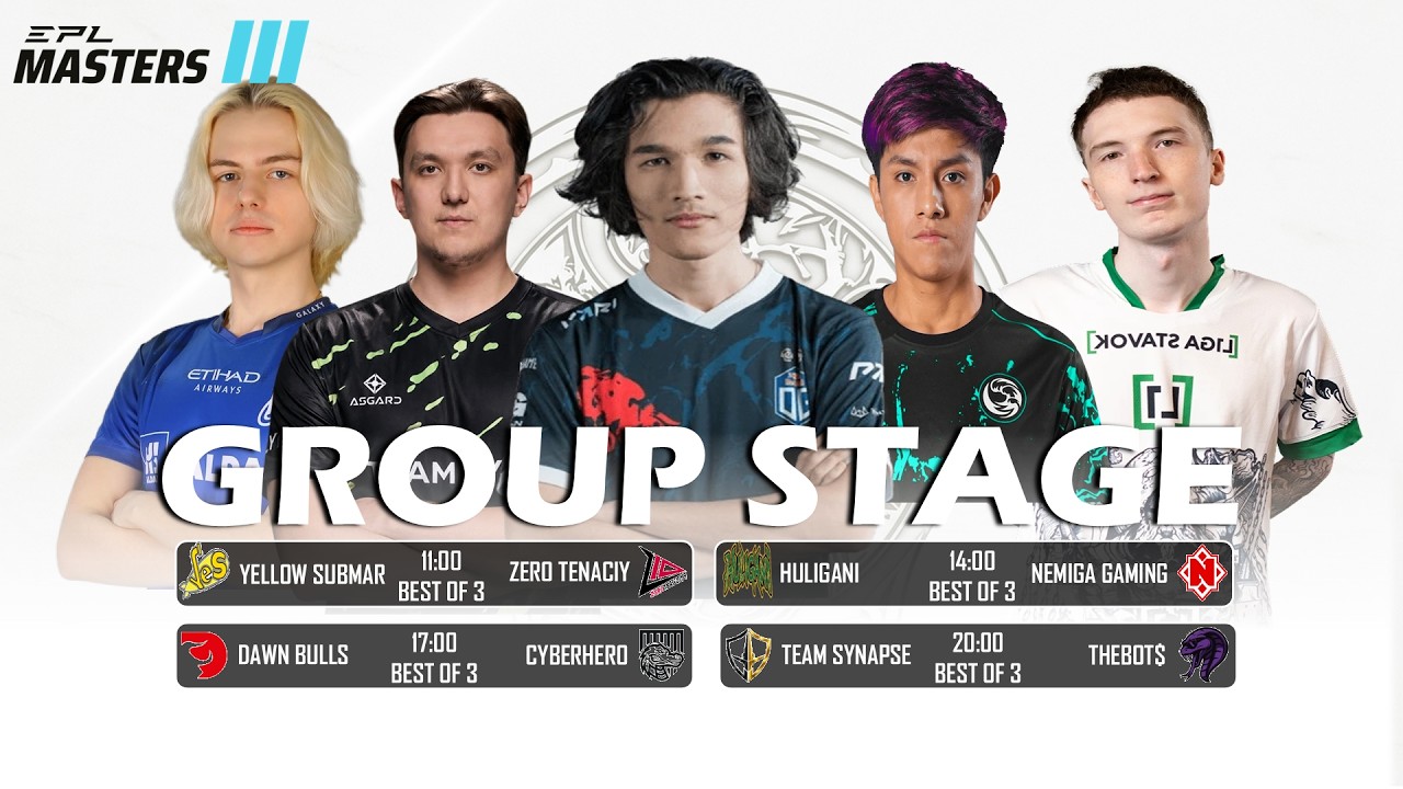 🔴[LIVE] TEAM SYNAPSE vs THEBOT$| Bo3 | GROUP STAGE | EPL MASTERS III #dota2live