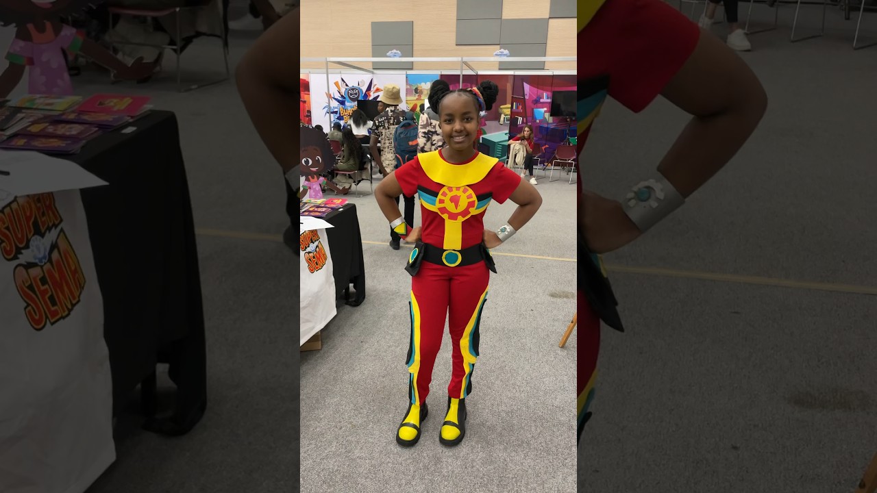 💥🎉Super Sema at the Nairobi Comic Con! #shortsvideo #supersema