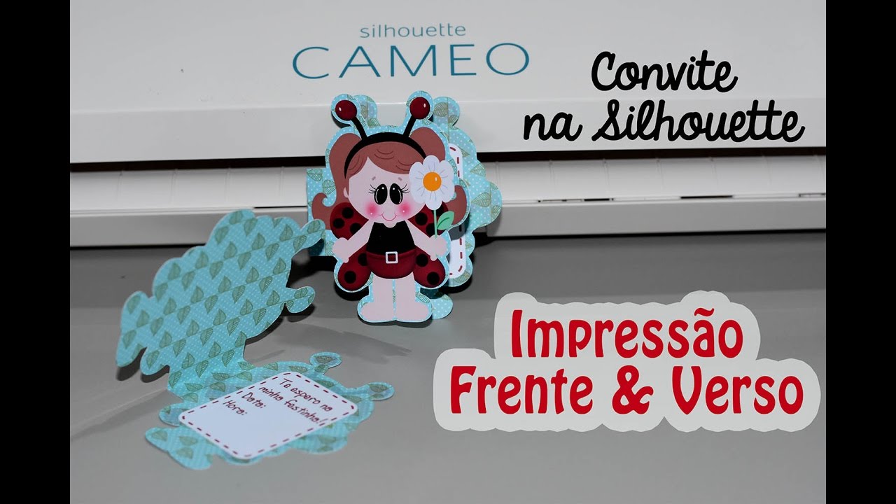 Convite Impressão frente e Verso - Studio Silhouette