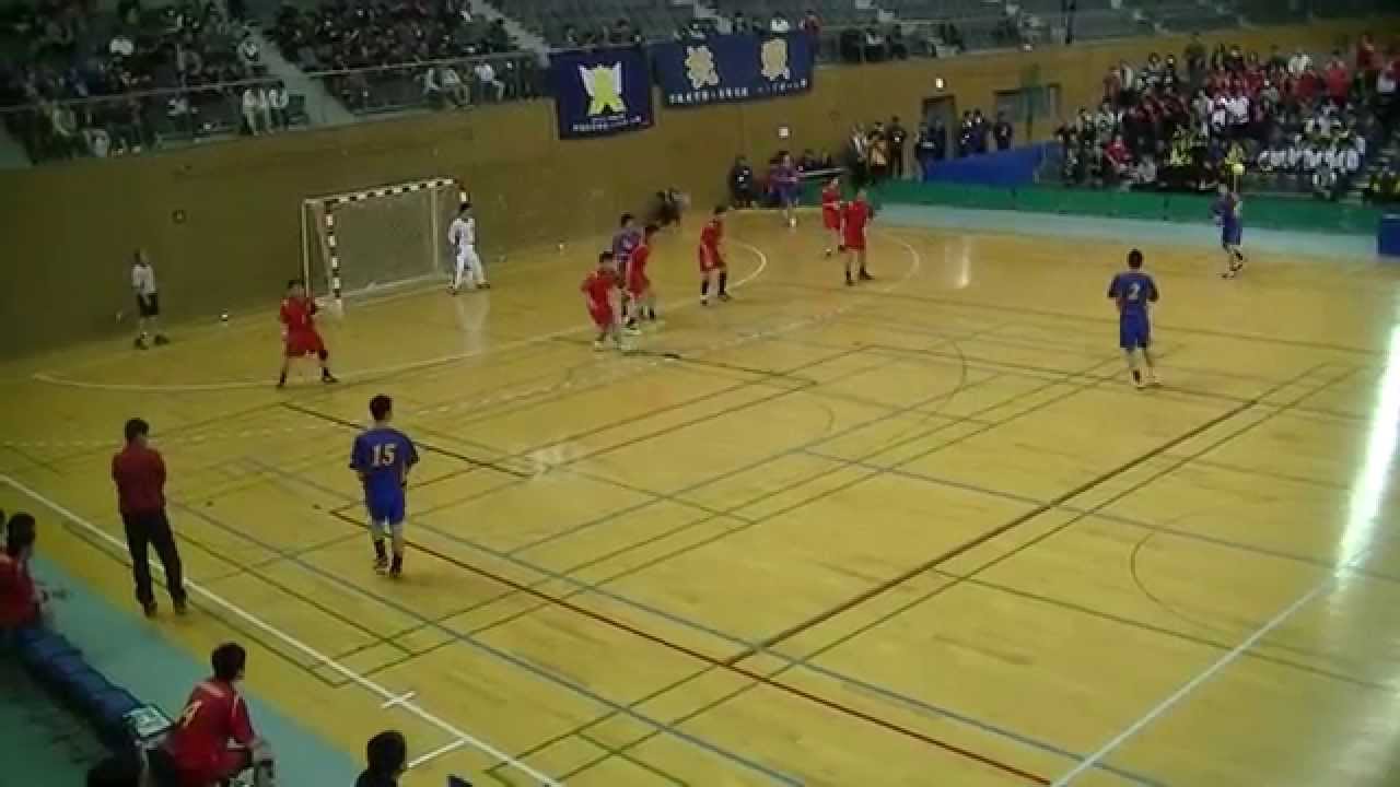 全国高等学校ハンドボール選抜大会　準決勝　法政大第二 対 春日丘