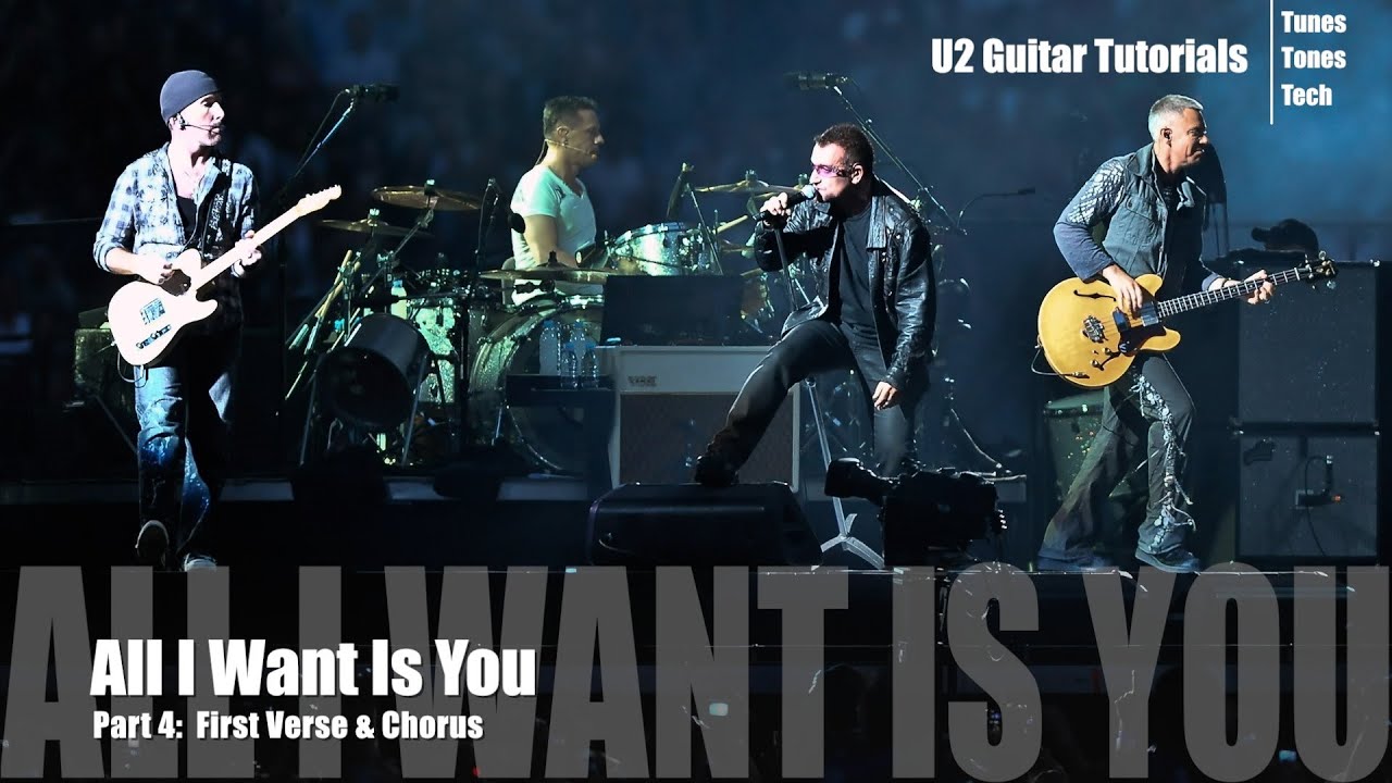 Part 4:  All I Want Is You (U2 Guitar Tutorial) - First Verse & Chorus