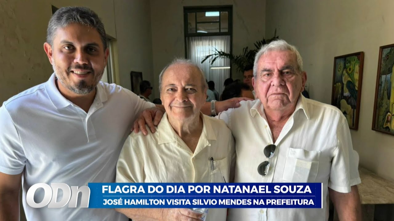Flagra do Dia: José Hamilton visita Silvio Mendes na prefeitura 22 01 2026