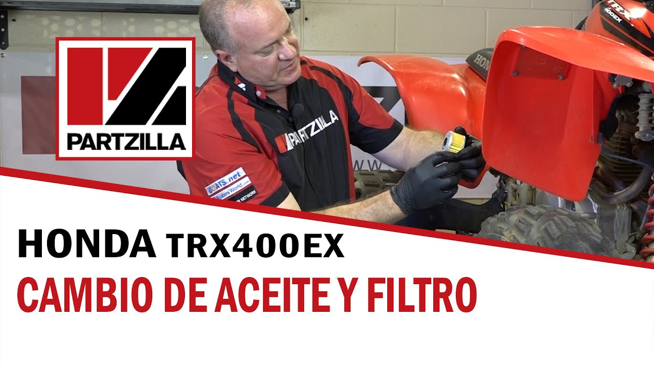 Honda ATV Cambio de Aceite y Cambio de Filtro de Aceite | Honda TRX400