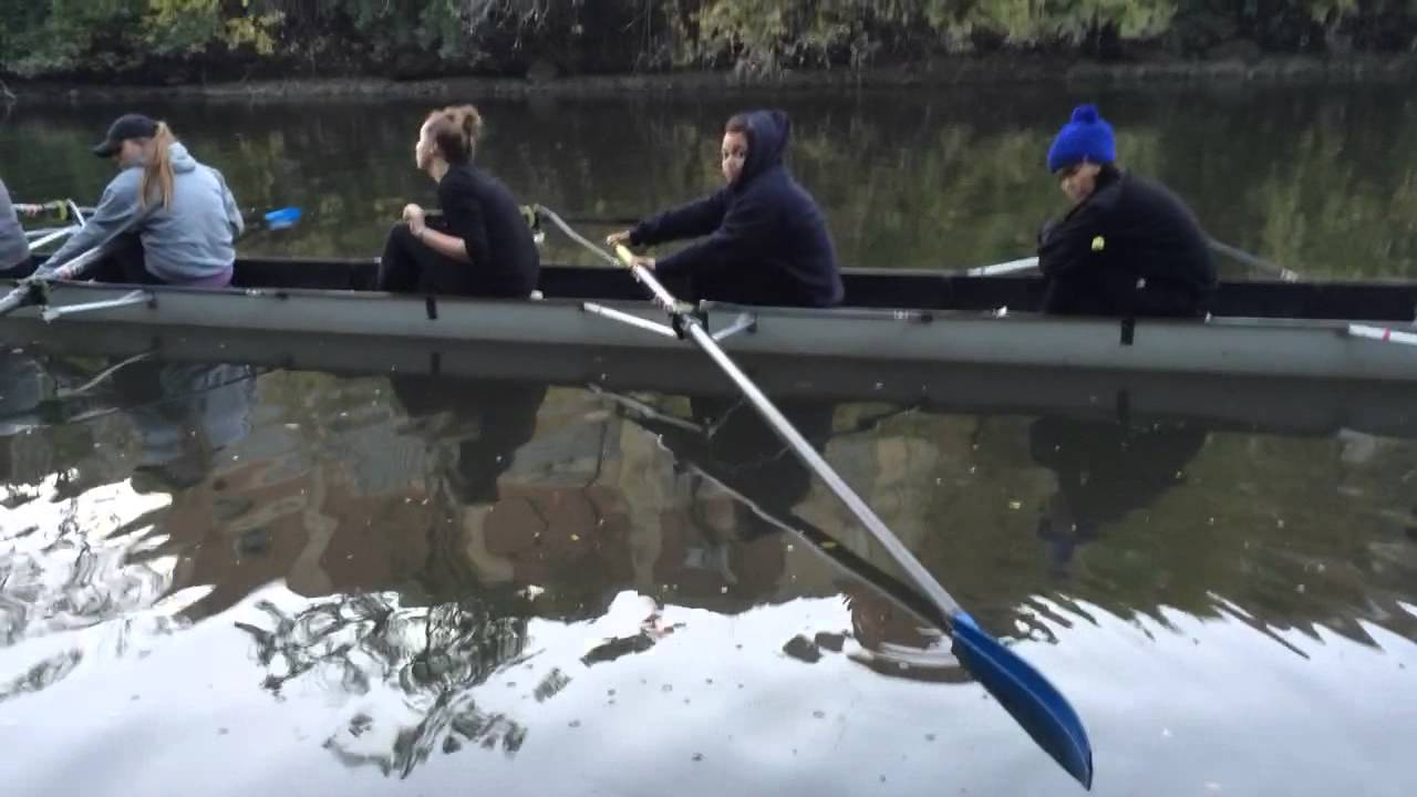 Novice rowing technique work