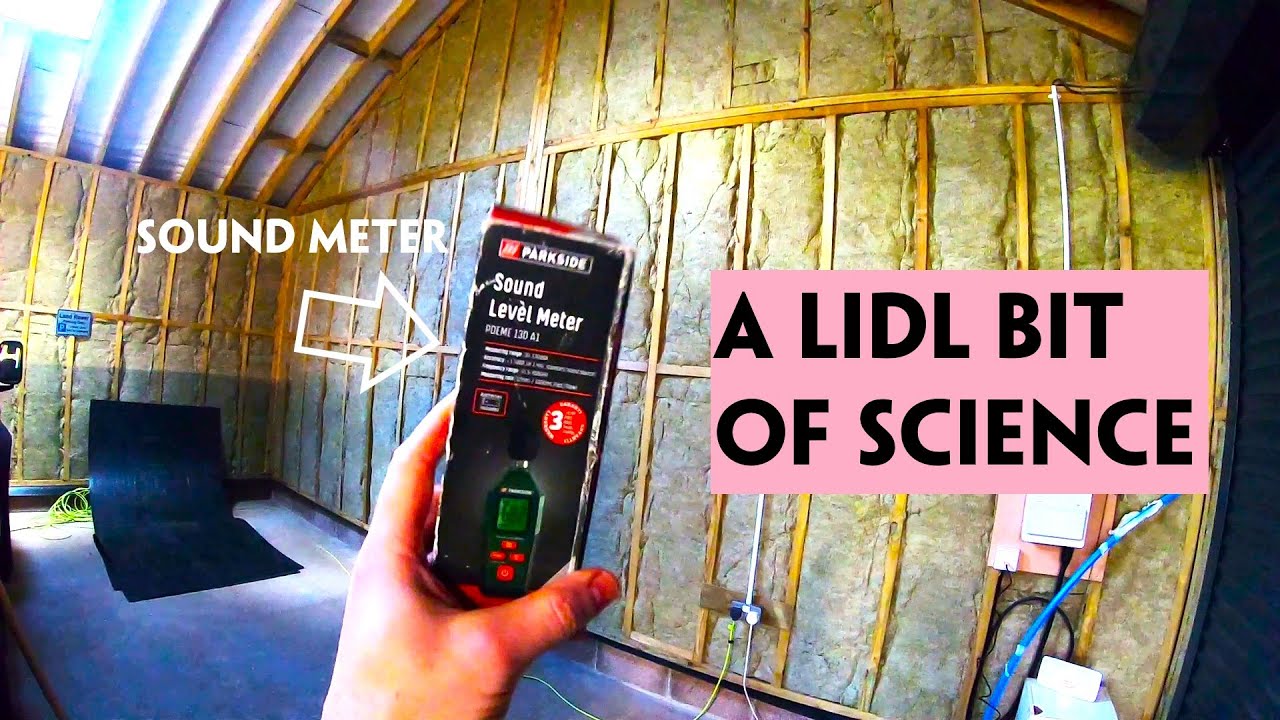 Testing Rockwool Insulation Sound Proofing on the Garage