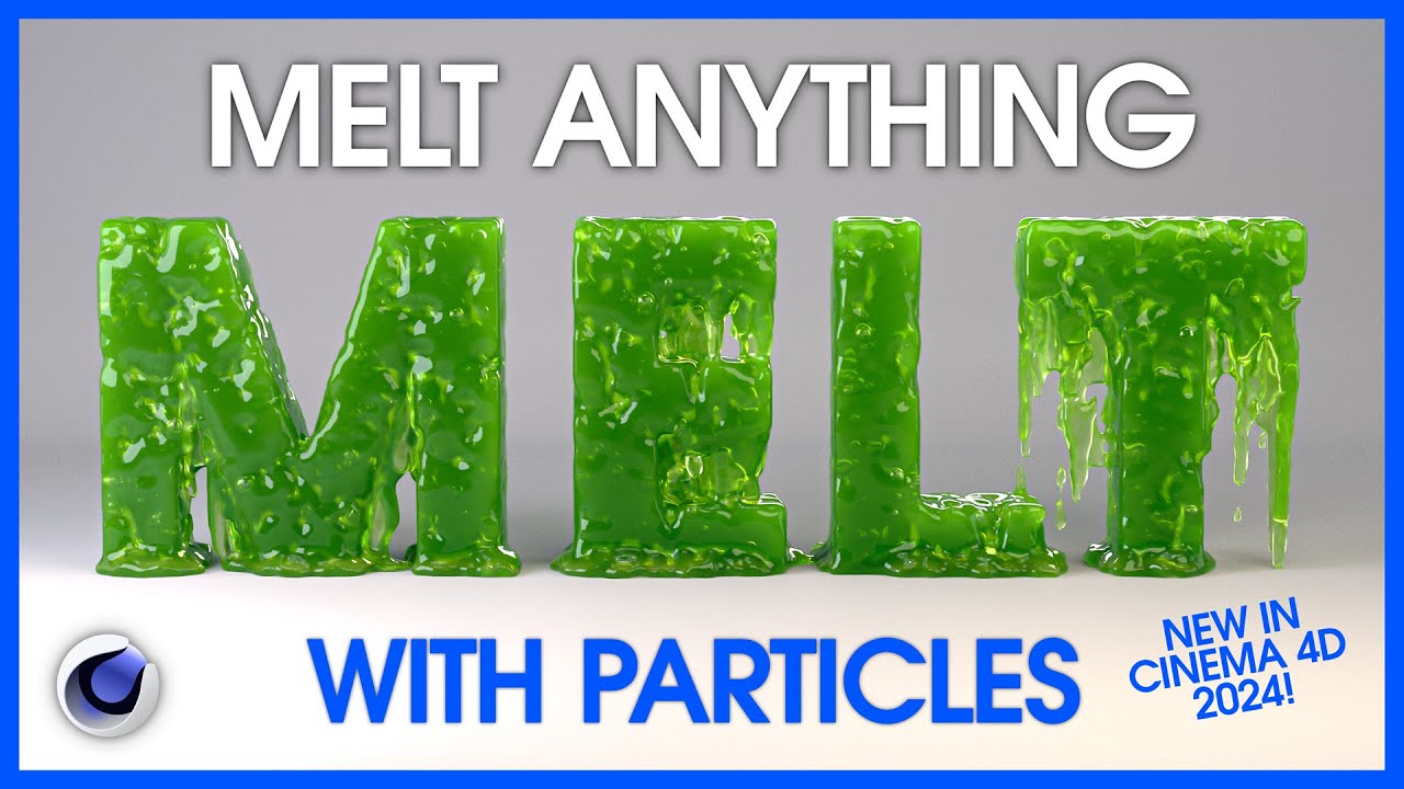 Melt Anything with the new Particle system in Cinema 4D 2024