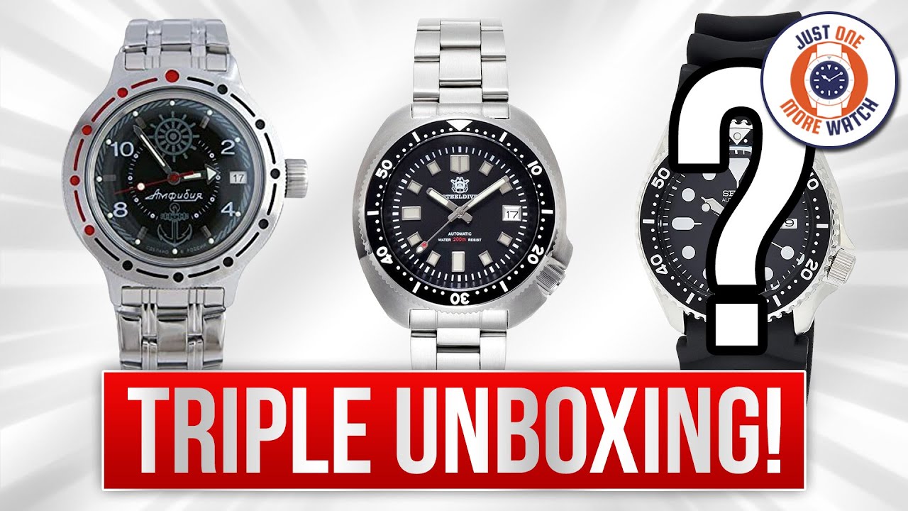 Triple Unboxing! Vostok 'Zissou' + Steeldive 'Willard' + Mystery Watch!