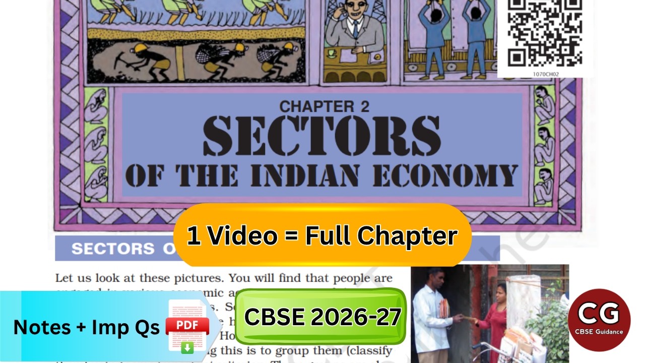 CBSE Class 10: Sectors of the Indian Economy Explained Simply (NCERT Based + One Shot!)