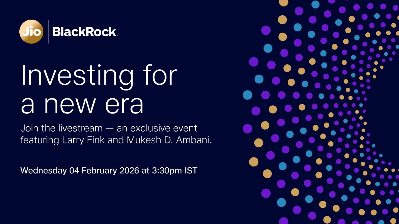 Investing for a new era | A live conversation with Mukesh Ambani & Larry Fink | 4 Feb 2026
