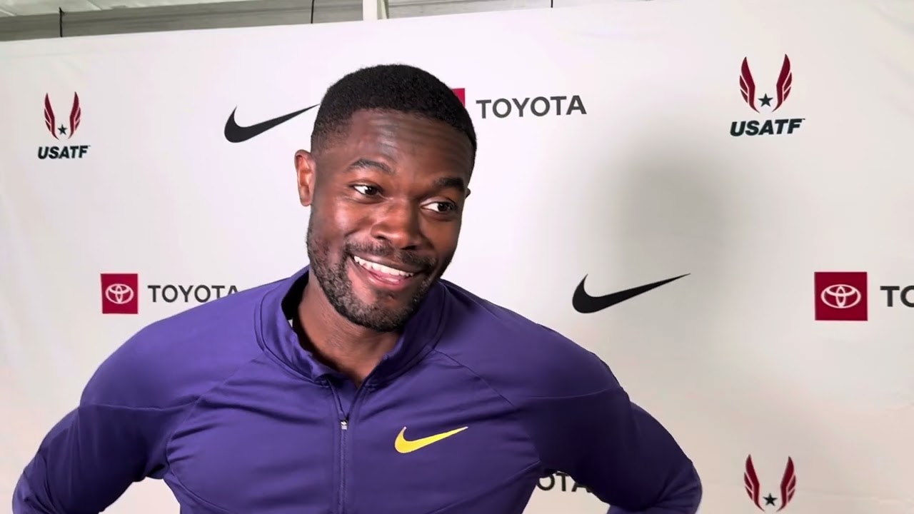 Rai Benjamin reacts live to Noah Lyle’s, Kenny Bednarek feud and talks about winning US title 
