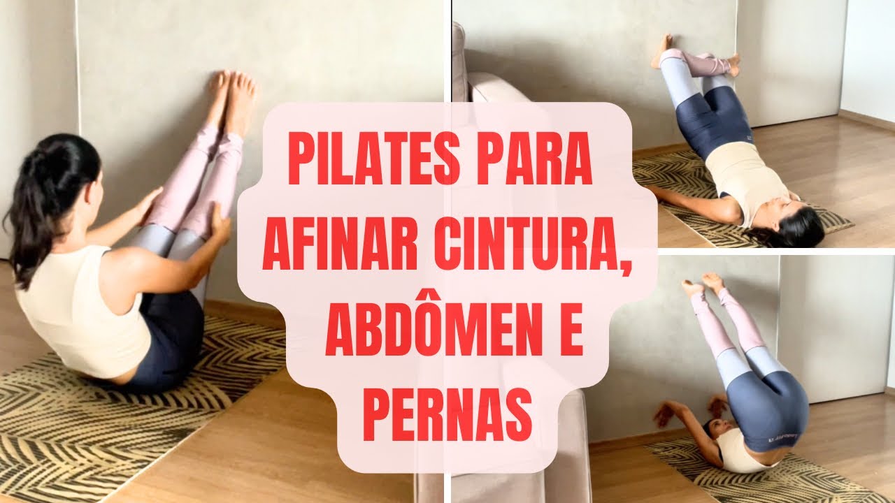 Pilates na PAREDE para Abdômen, Cintura e Pernas | AVANÇADO