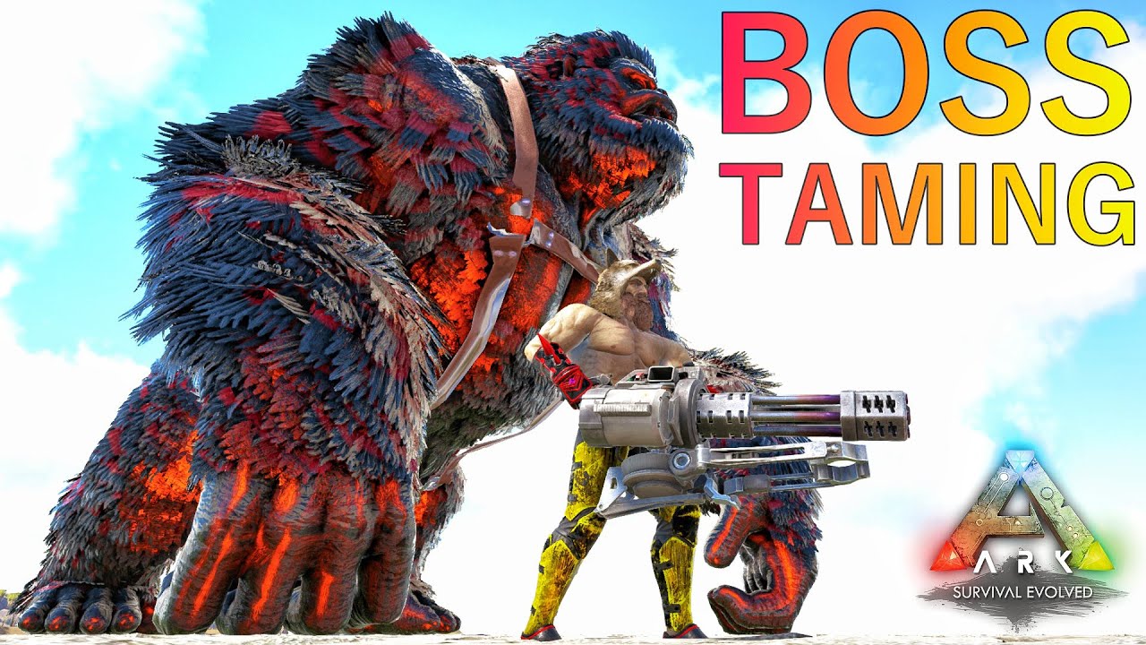 Chaos Megapithecus Boss Killer Gorilla Taming 🔥🔥 : ARK Survival Evolved Primal Fear 100X : Part 123