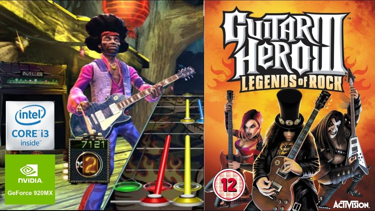 Tes Main Guitar Hero III di Laptop Kentang RAM 4GB