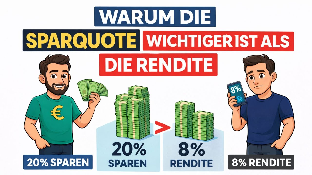 Warum die Sparquote wichtiger ist als die Rendite