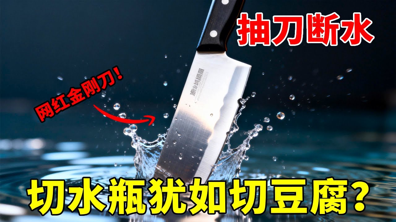 测评网红斩切刀，切水瓶犹如切豆腐？真的这么锋利吗？